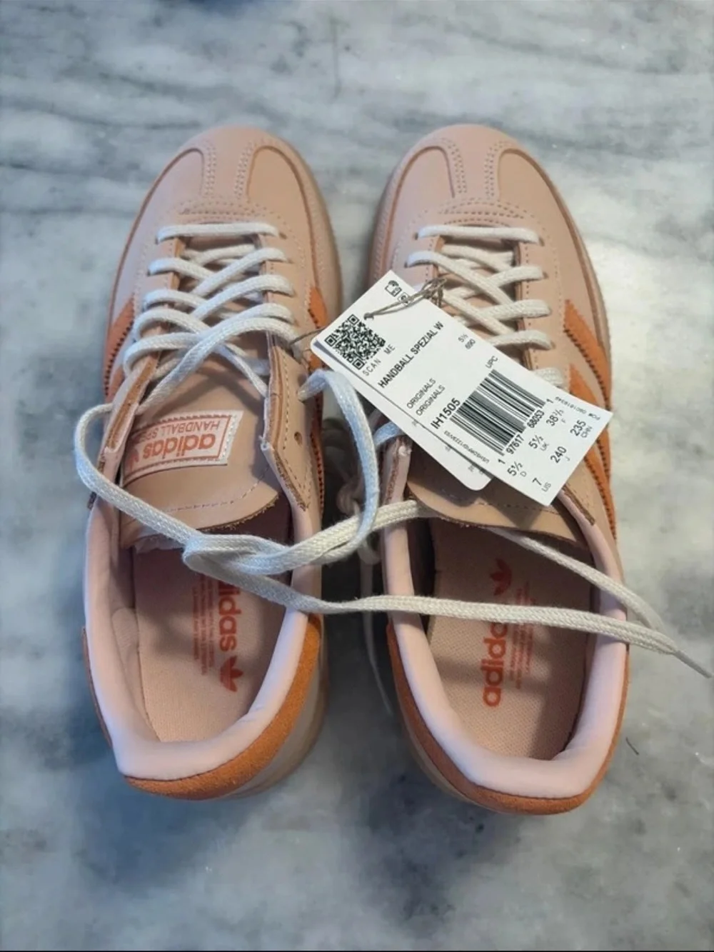 adidas Handball Spezial Sneakers in Pink and Orange